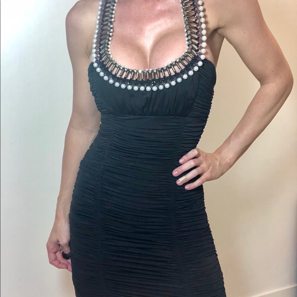 XOXO Stunner Black Mini Dress